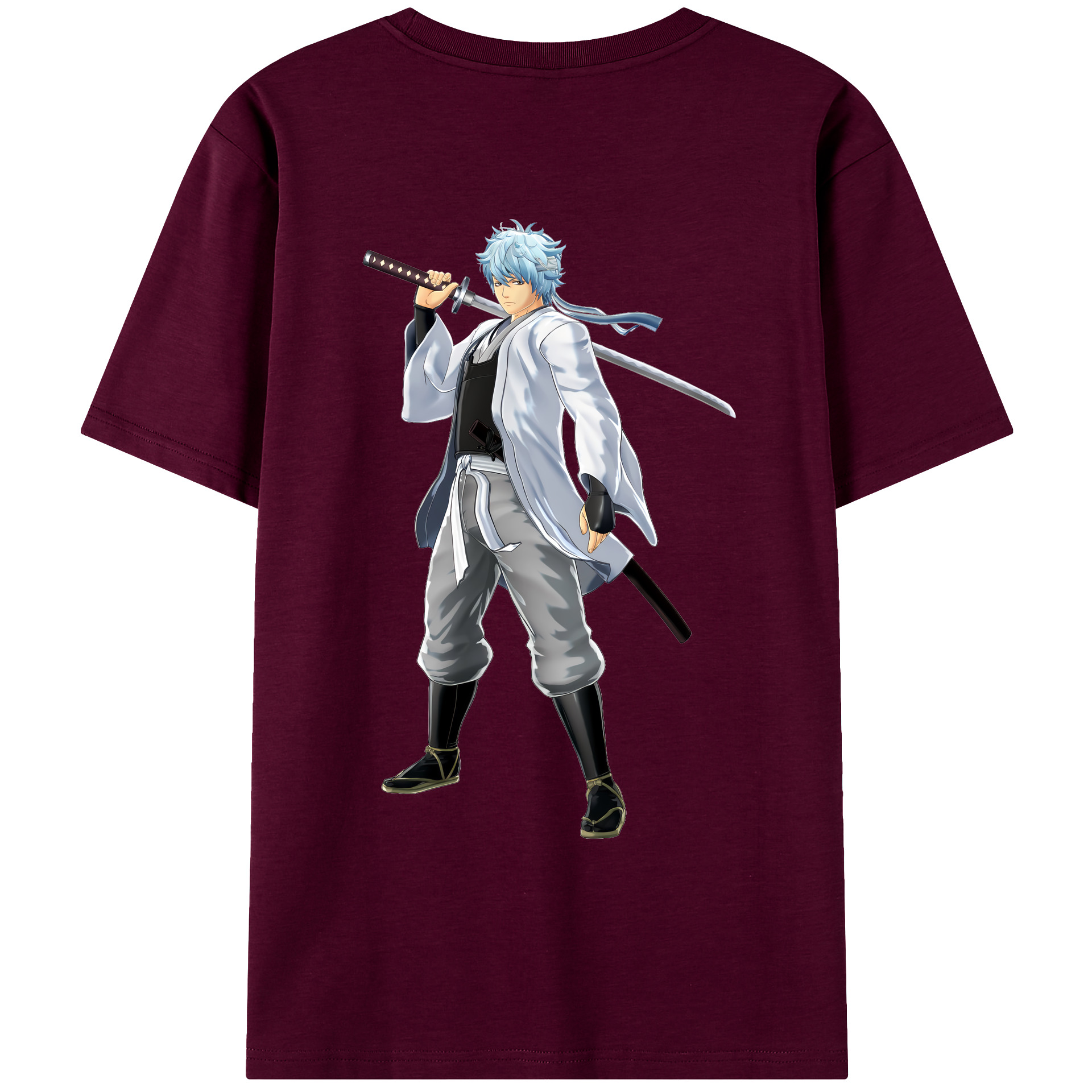 （画像用） ぎんたま 坂田銀時（さかたぎんとき） 神楽 志村新八（しむら しんぱち） GINTAMA Sakata Gintoki Kagura Shimura Shinpachi レディース半袖Tシャツ(バックプリント)